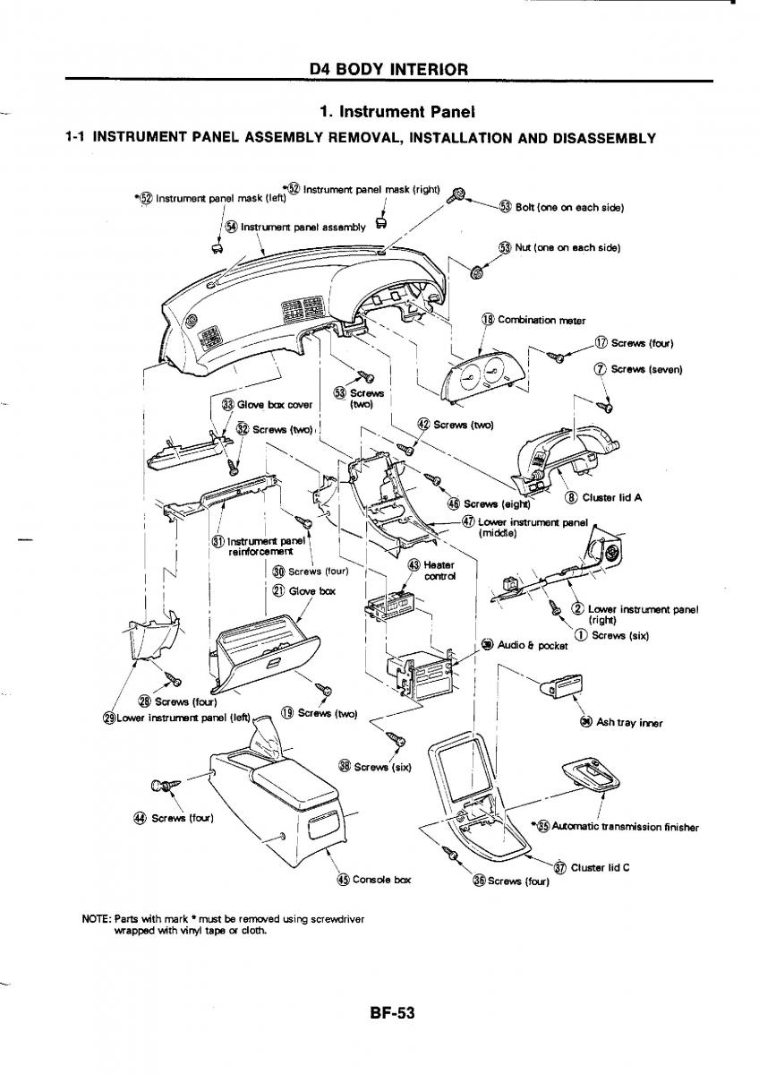 Nissan GTR R32 workshop service manual / page 708