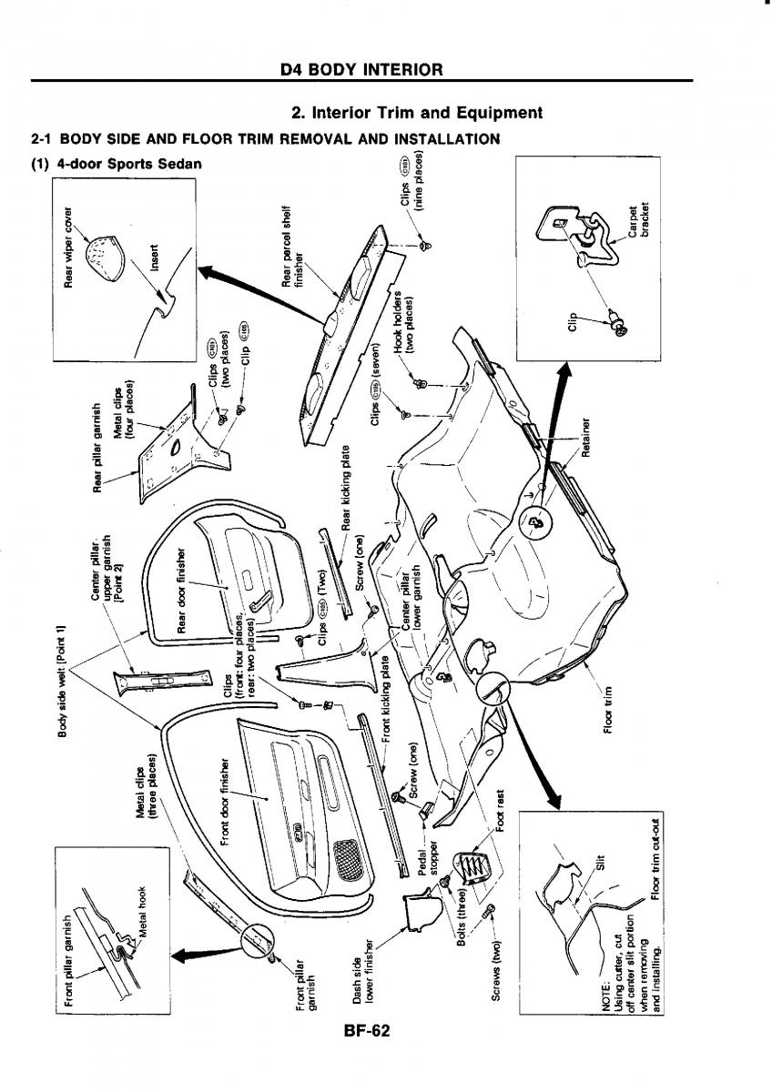 Nissan GTR R32 workshop service manual / page 717