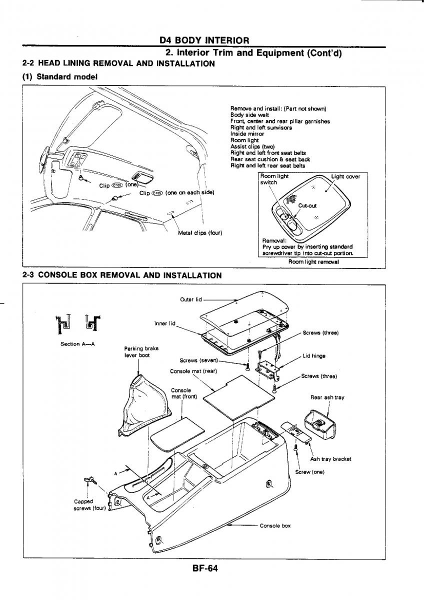 Nissan GTR R32 workshop service manual / page 719