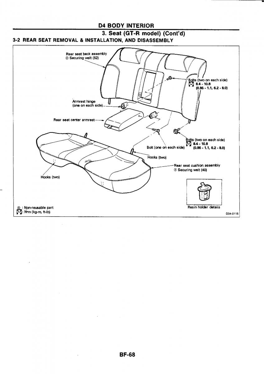 Nissan GTR R32 workshop service manual / page 723