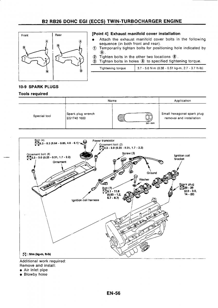 Nissan GTR R32 workshop service manual / page 73