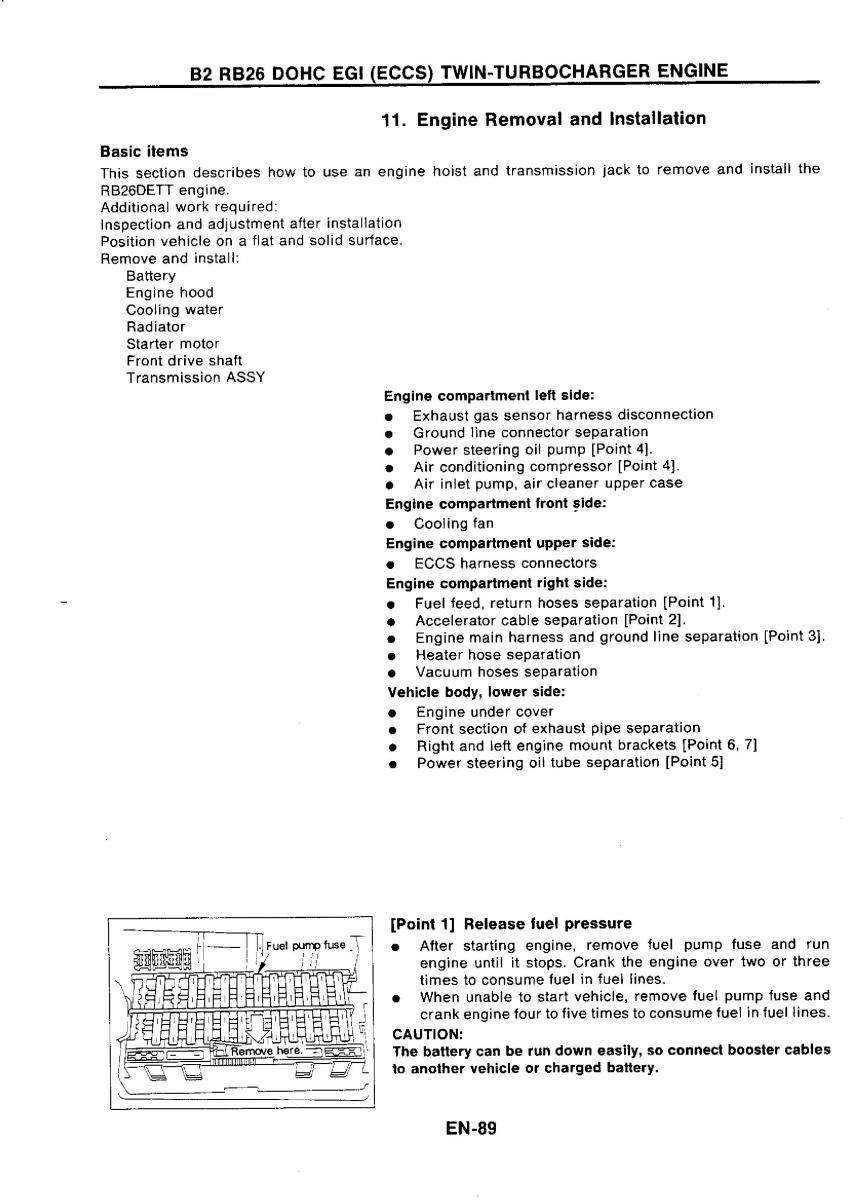 Nissan GTR R32 workshop service manual / page 106