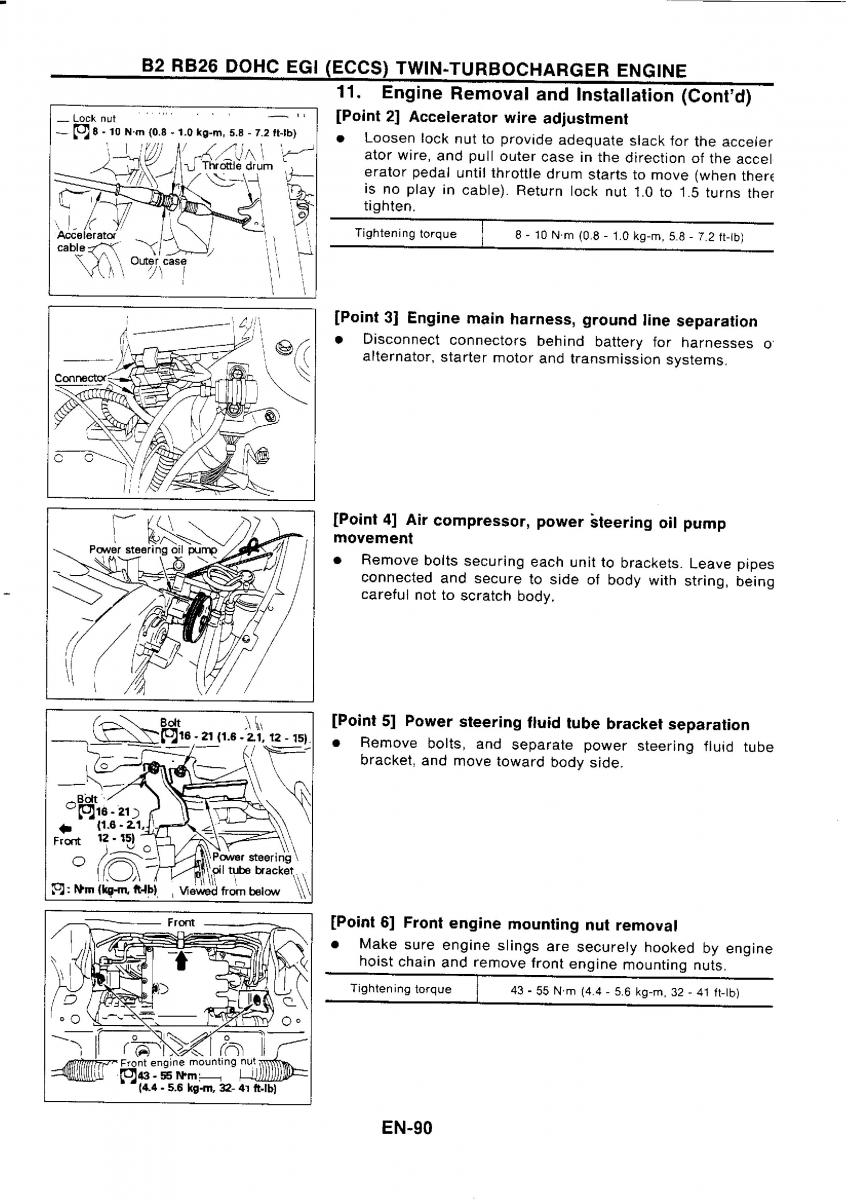 Nissan GTR R32 workshop service manual / page 107