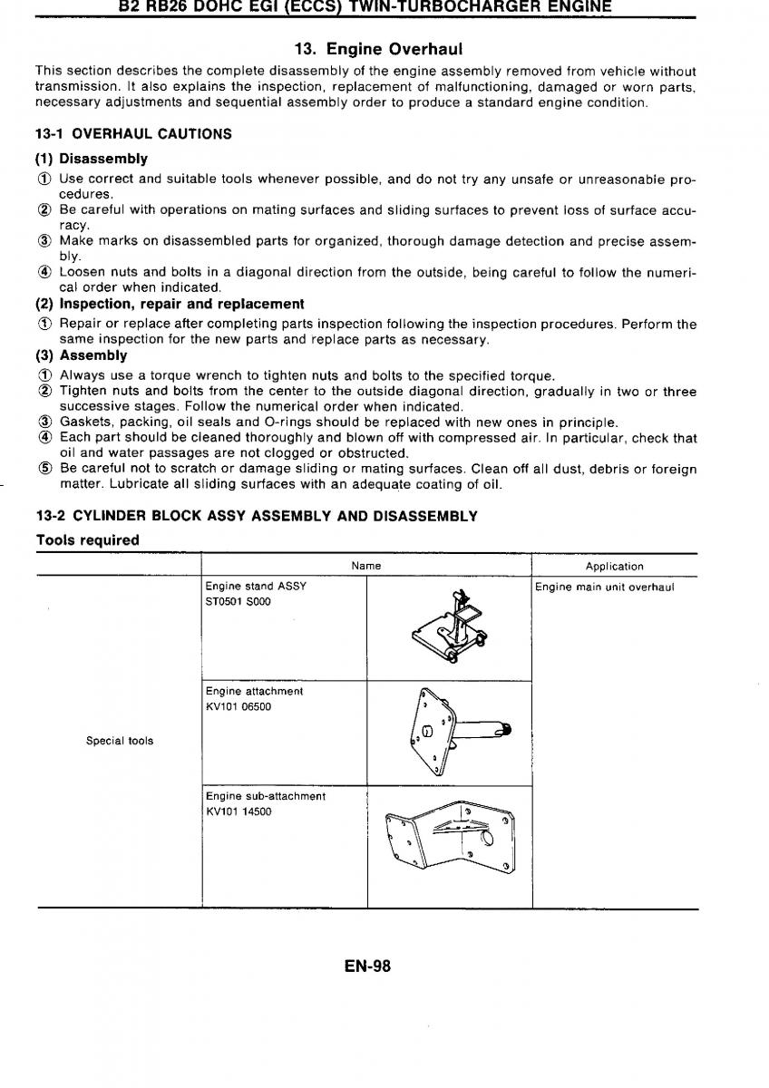 Nissan GTR R32 workshop service manual / page 115