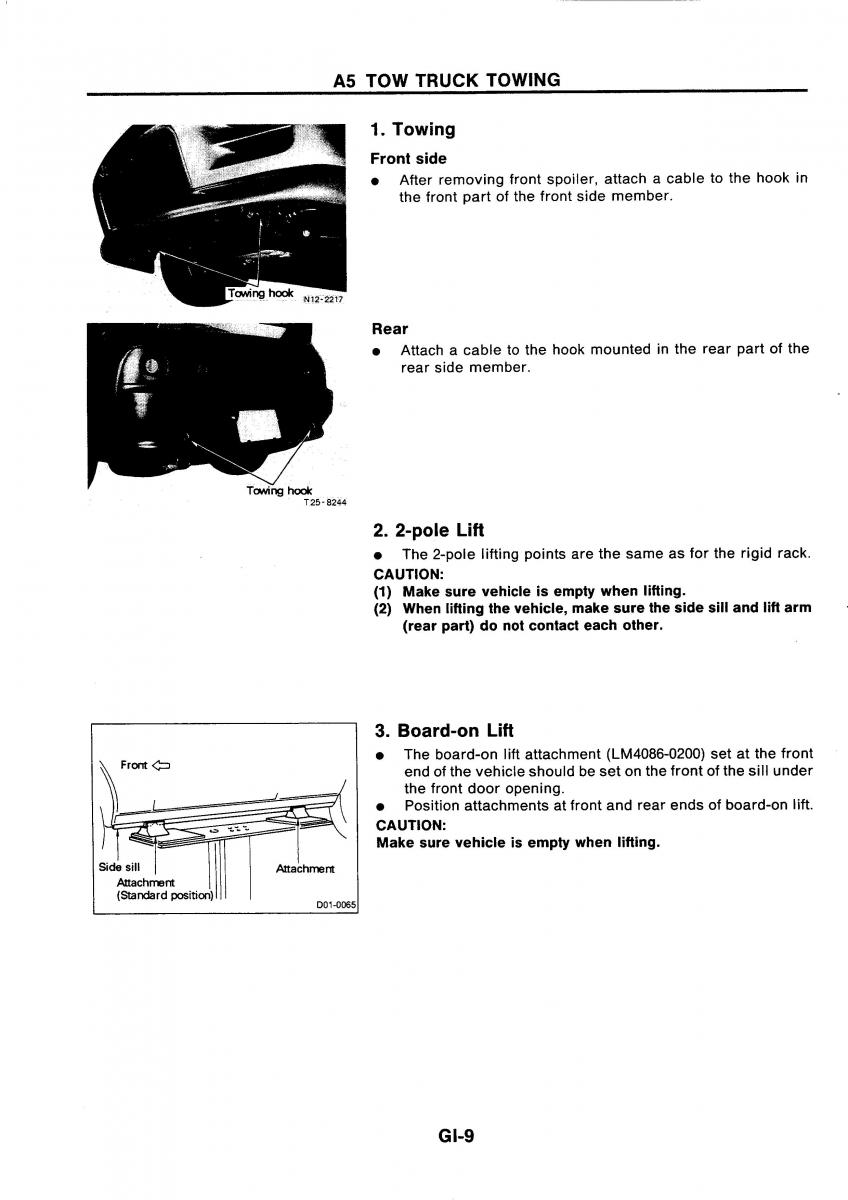 Nissan GTR R32 workshop service manual / page 12