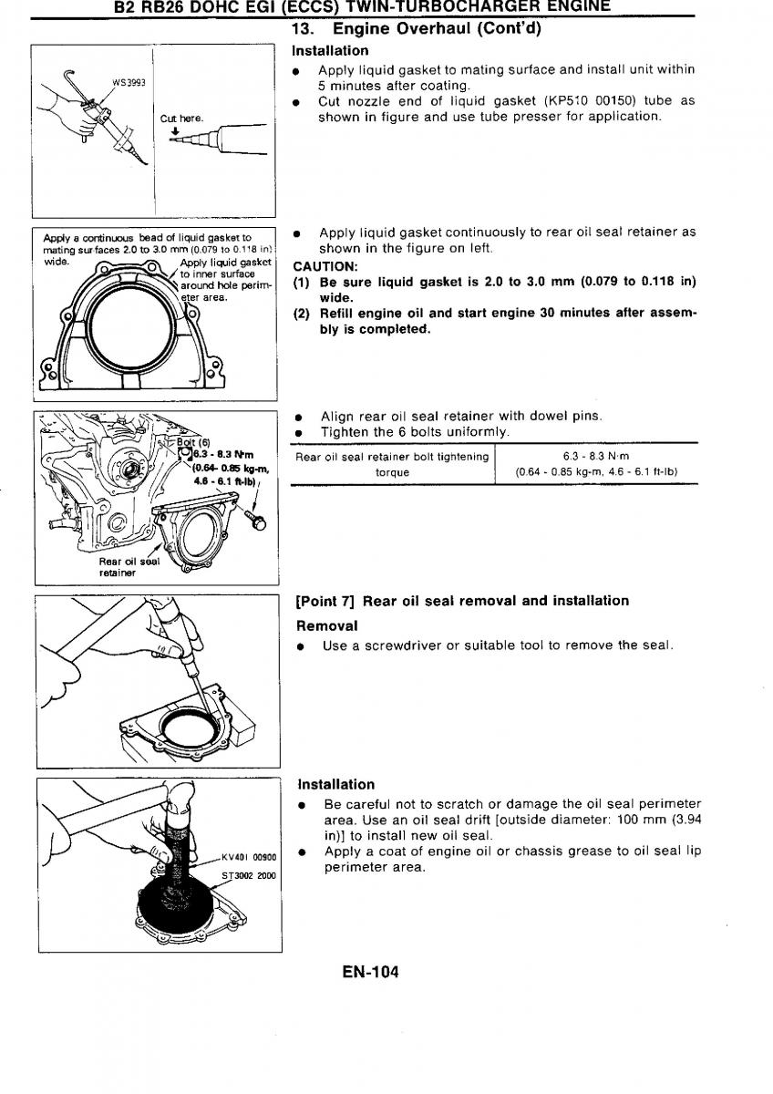 Nissan GTR R32 workshop service manual / page 121