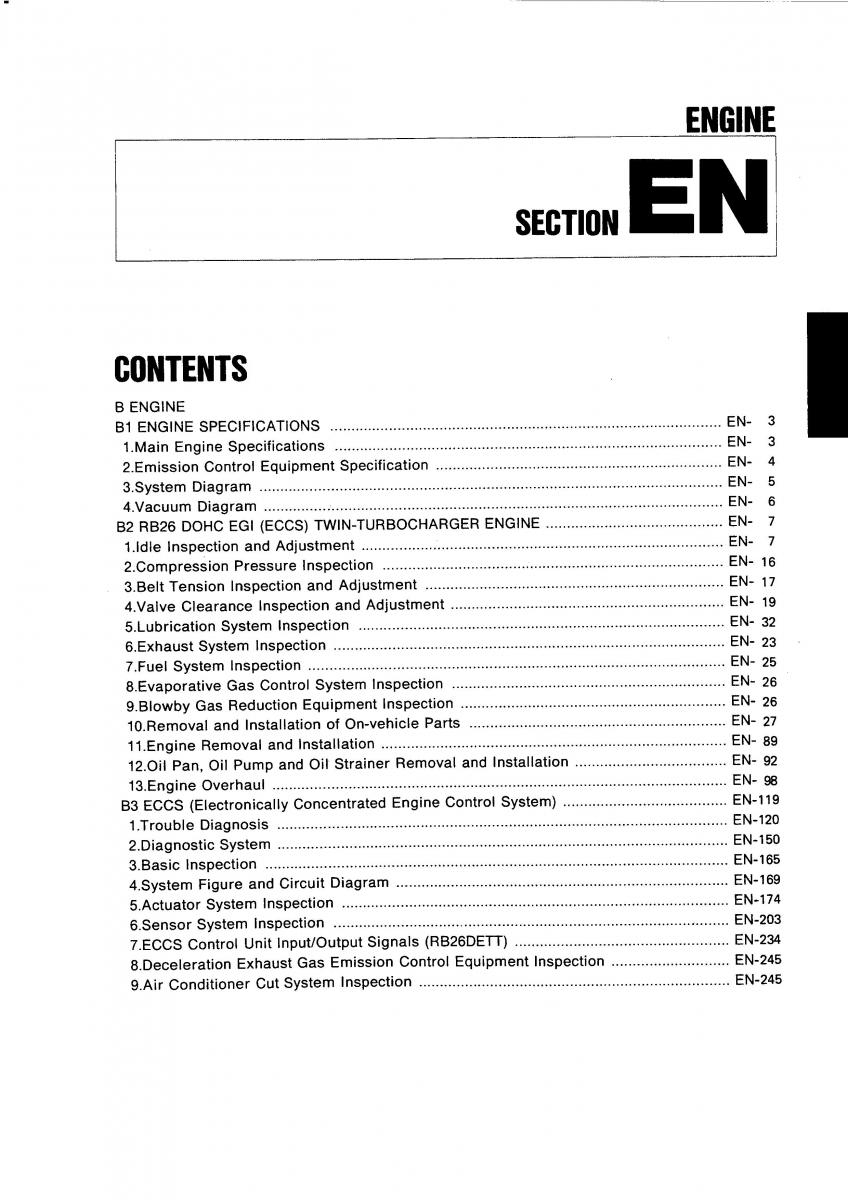 Nissan GTR R32 workshop service manual / page 18