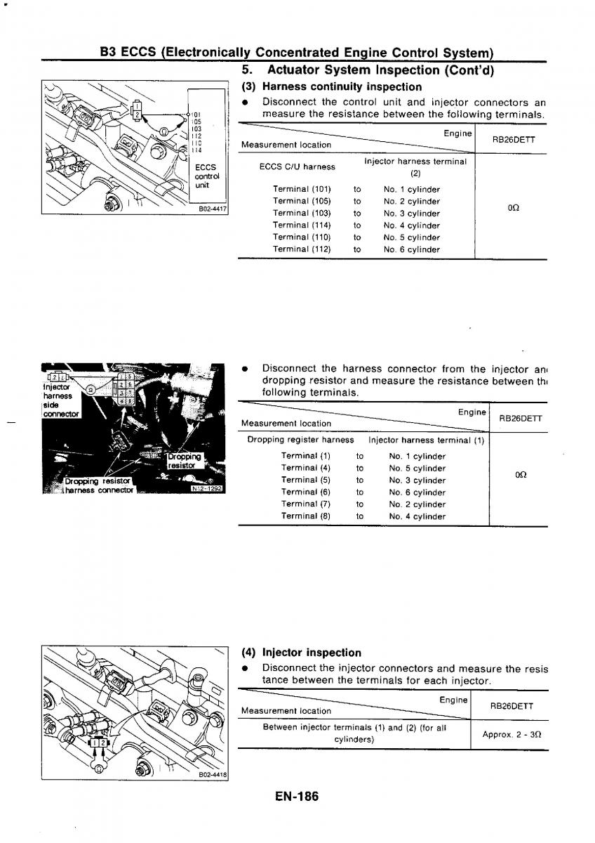 Nissan GTR R32 workshop service manual / page 202