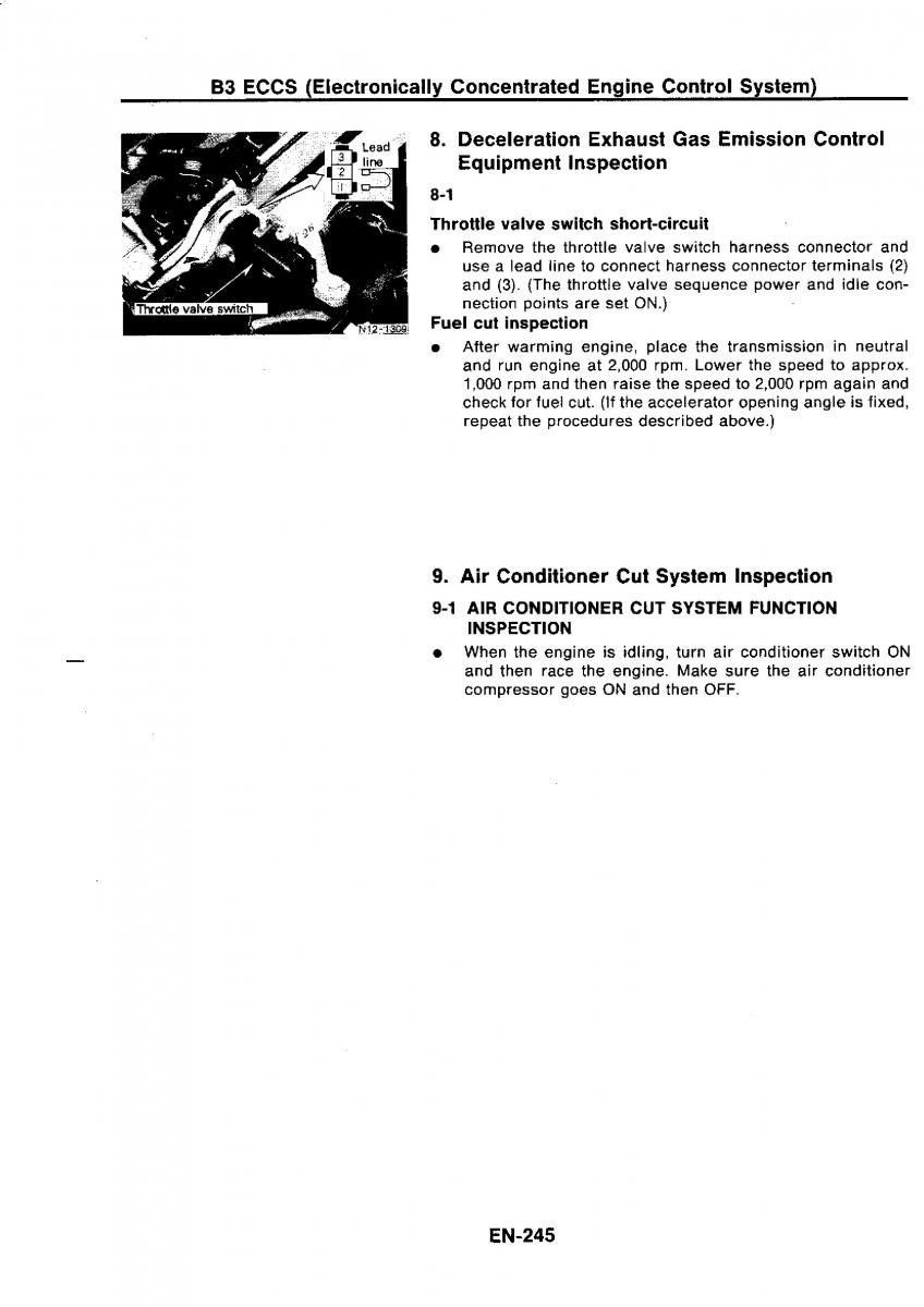 Nissan GTR R32 workshop service manual / page 262