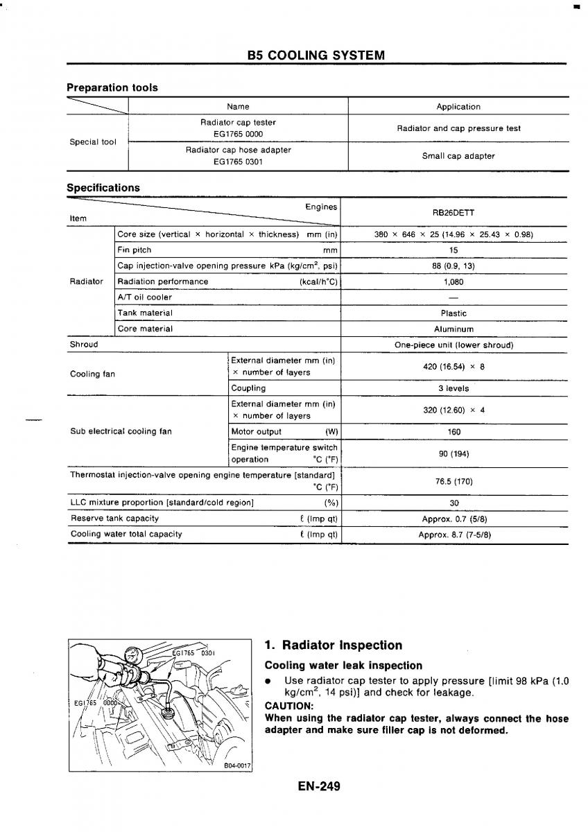 Nissan GTR R32 workshop service manual / page 266