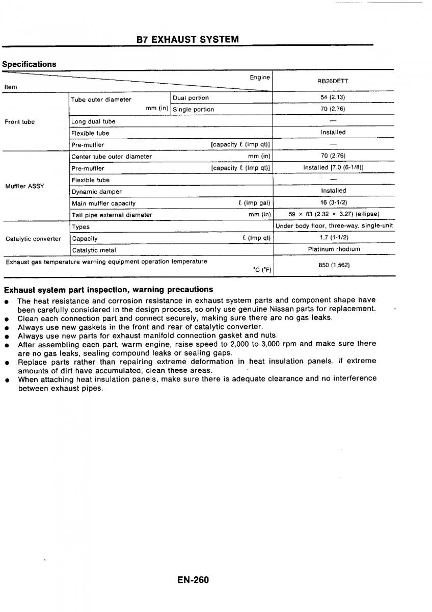 Nissan GTR R32 workshop service manual / page 277