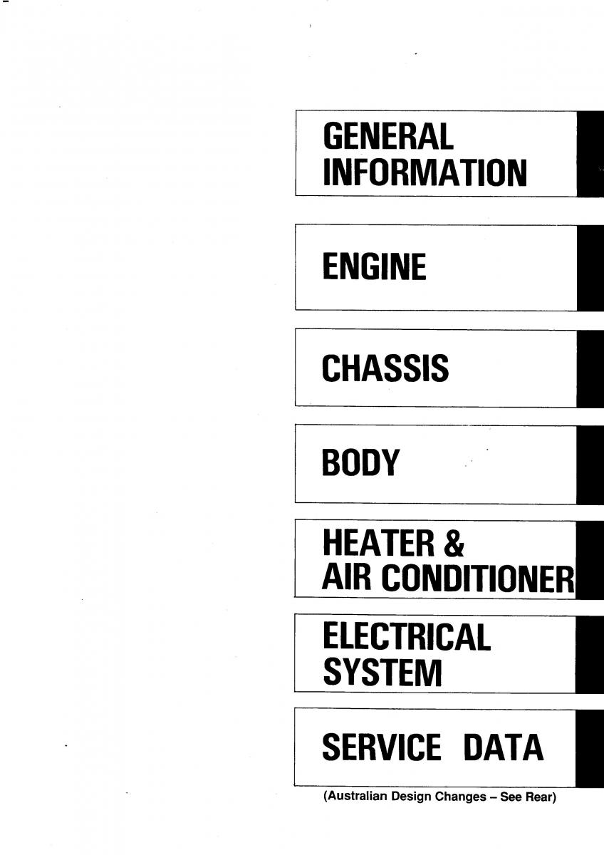 Nissan GTR R32 workshop service manual / page 3