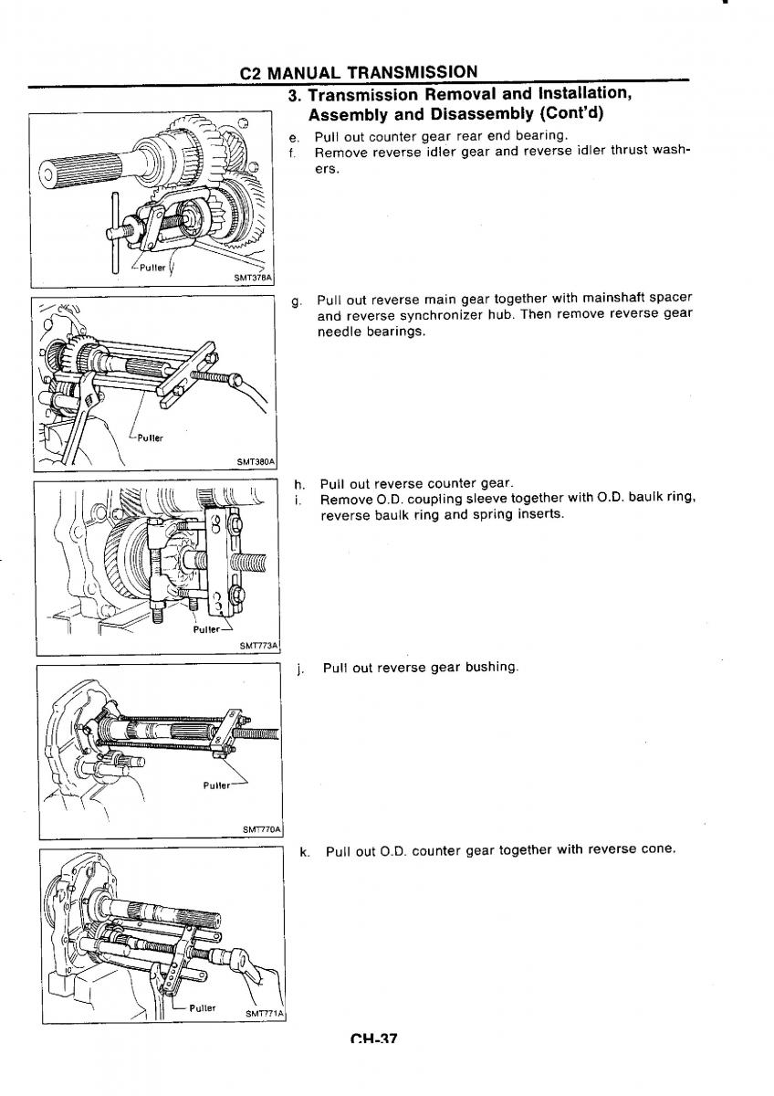 Nissan GTR R32 workshop service manual / page 316