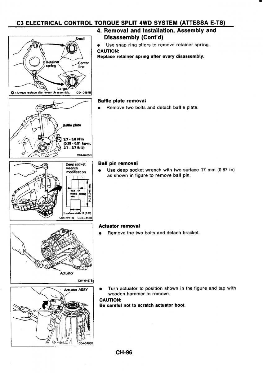 Nissan GTR R32 workshop service manual / page 375