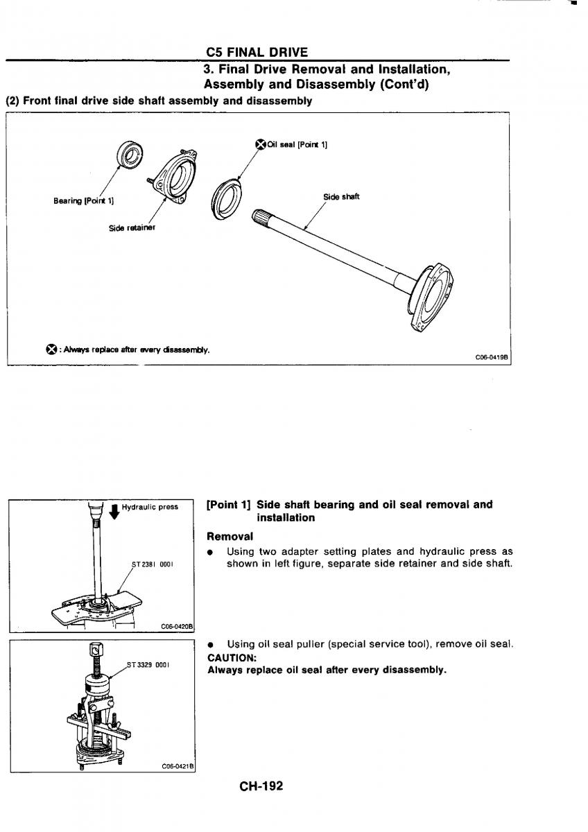 Nissan GTR R32 workshop service manual / page 471