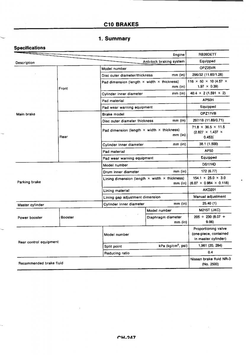 Nissan GTR R32 workshop service manual / page 526