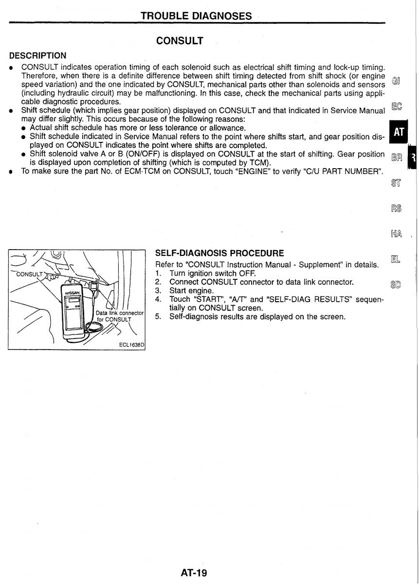 Nissan Skyline R34 workshop service manual / page 71