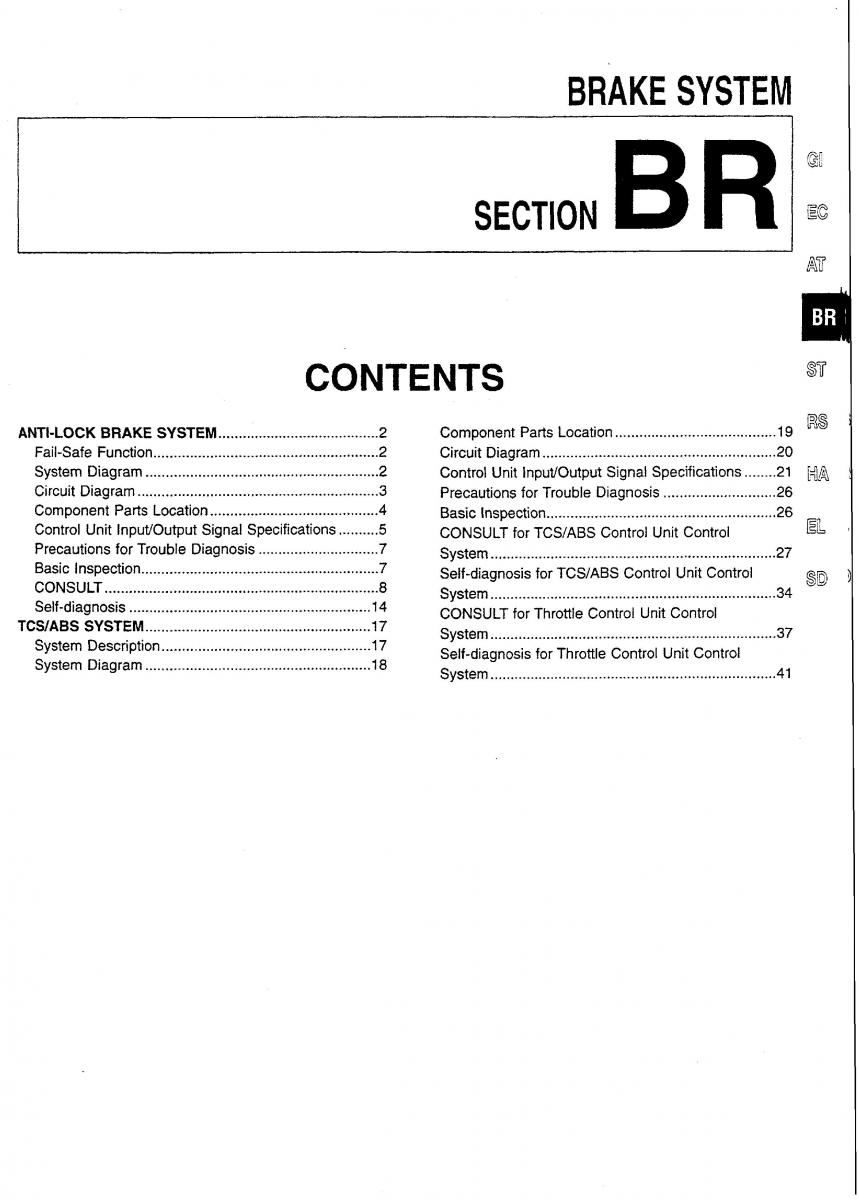 Nissan Skyline R34 workshop service manual / page 80