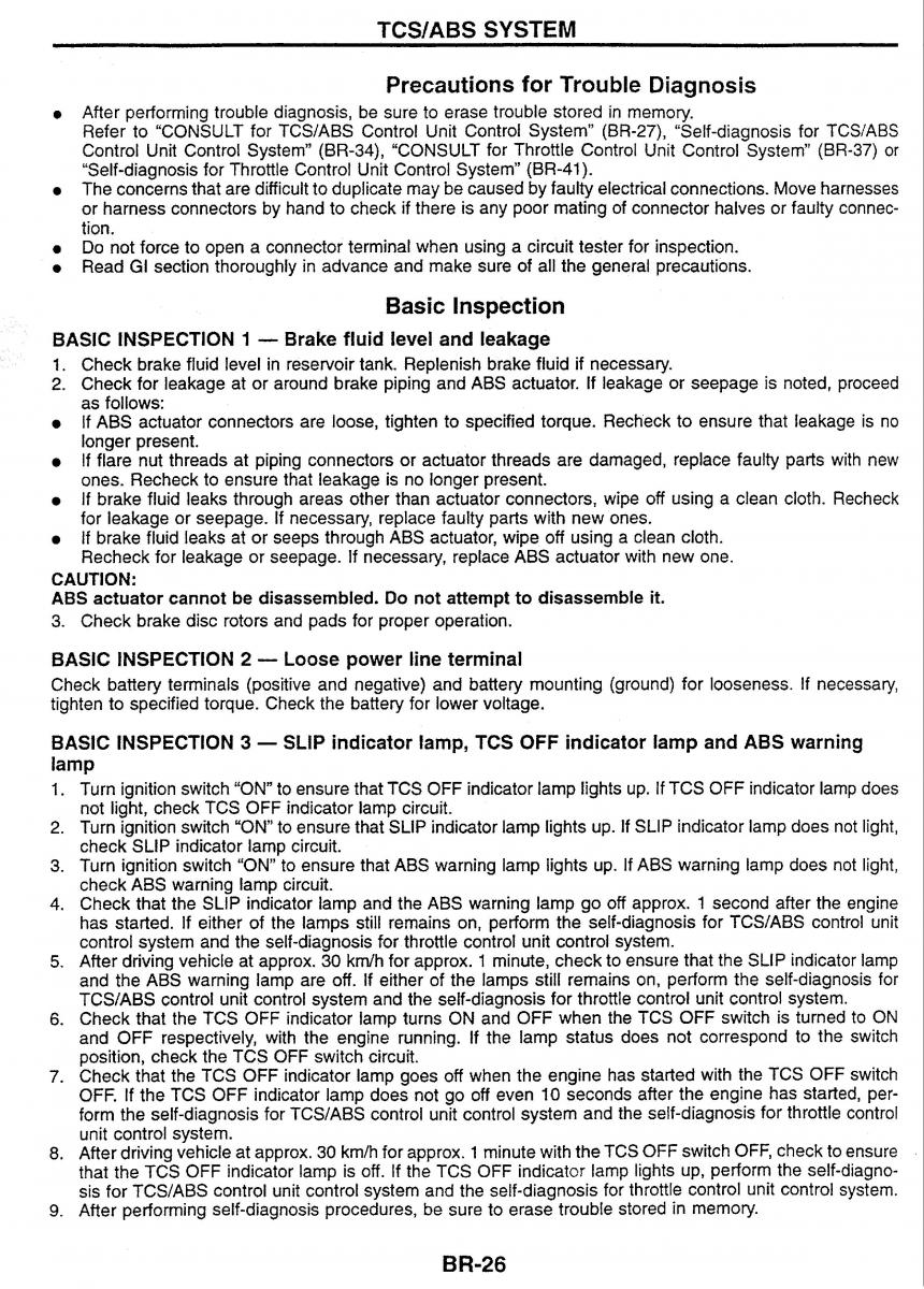 Nissan Skyline R34 workshop service manual / page 105