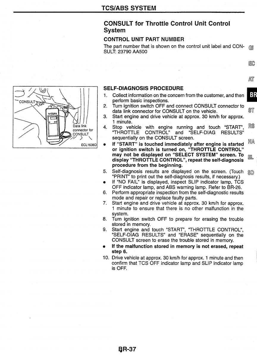 Nissan Skyline R34 workshop service manual / page 116