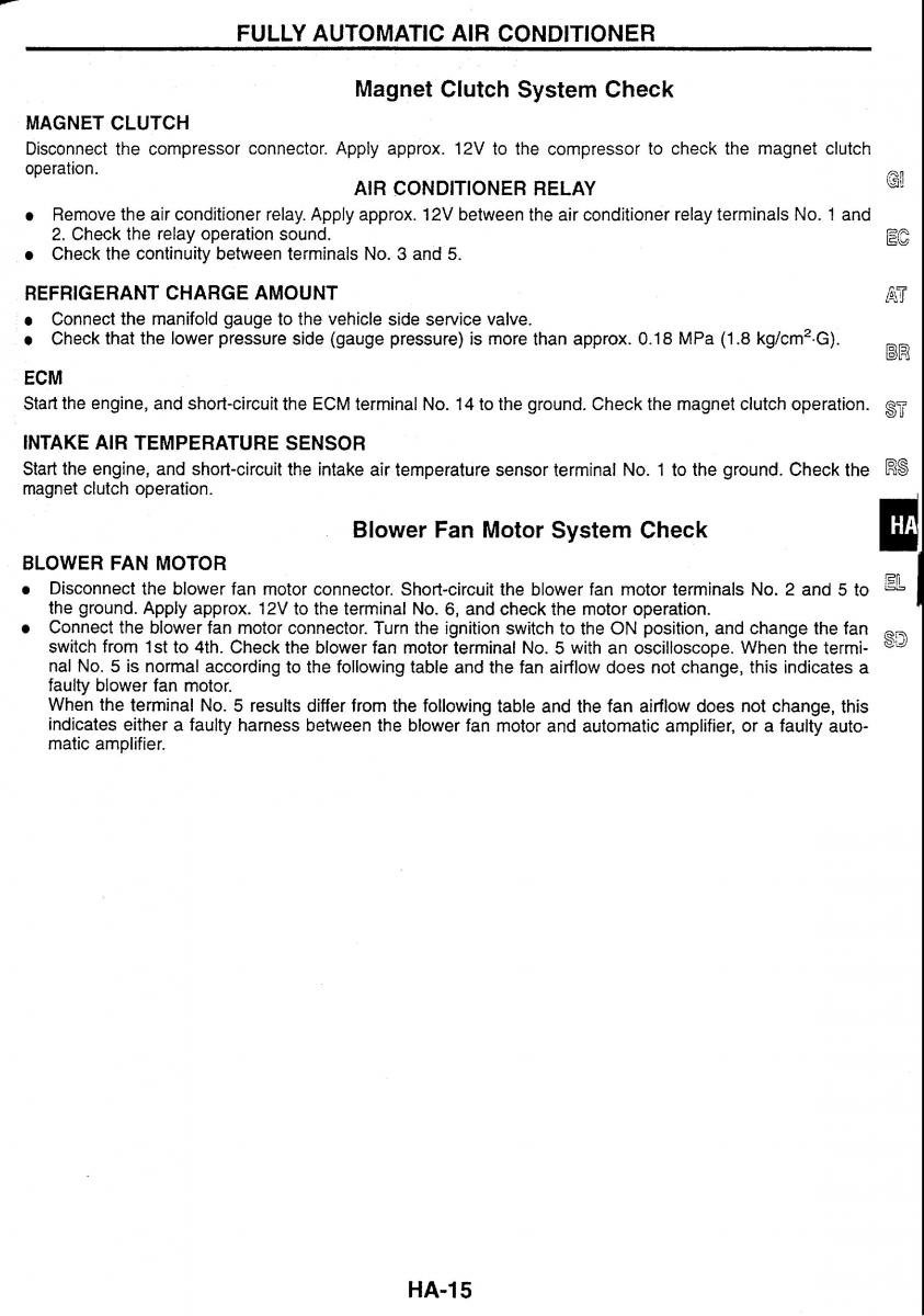 Nissan Skyline R34 workshop service manual / page 161