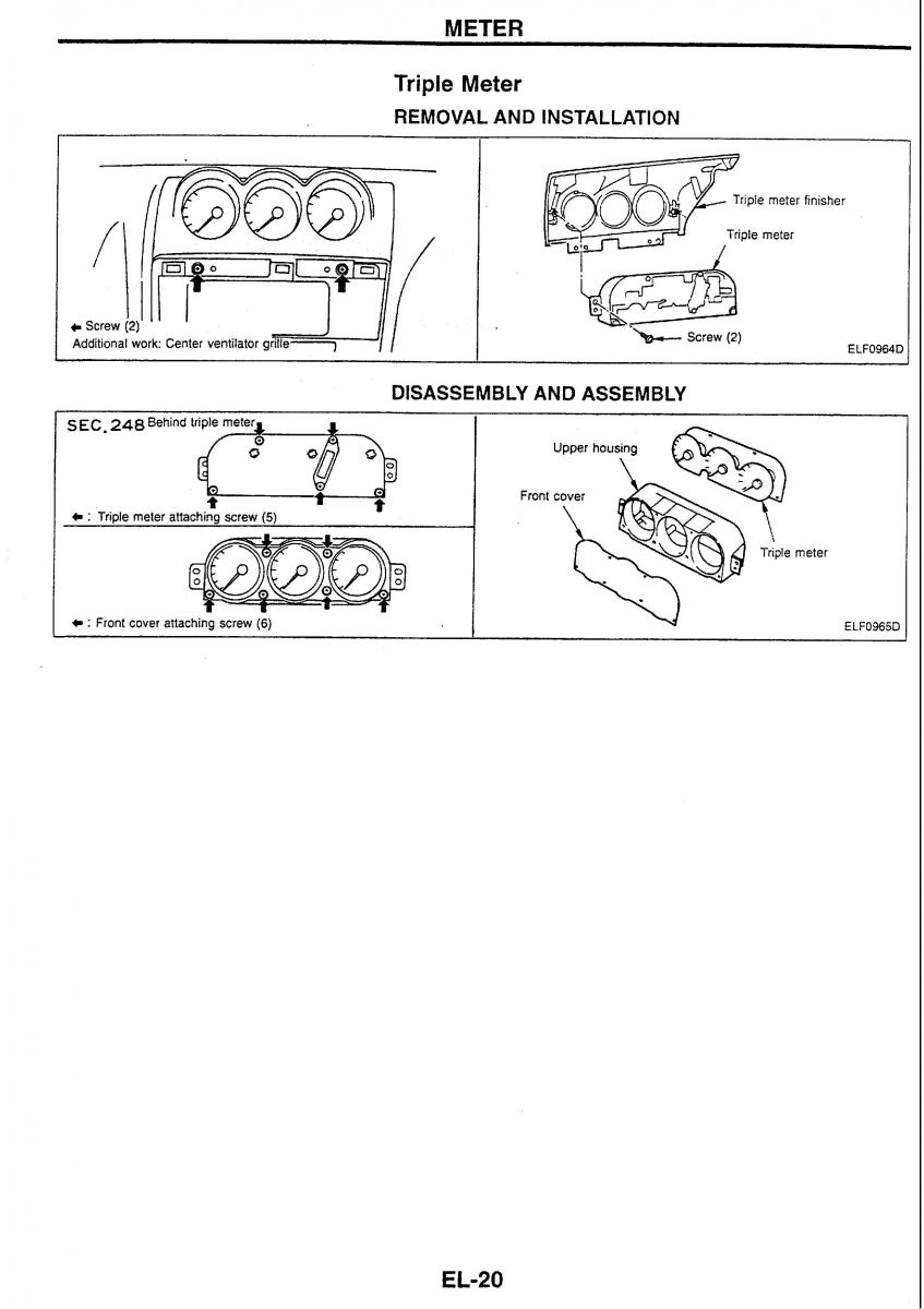 Nissan Skyline R34 workshop service manual / page 185