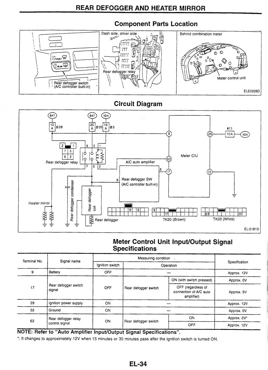 Nissan Skyline R34 workshop service manual / page 199