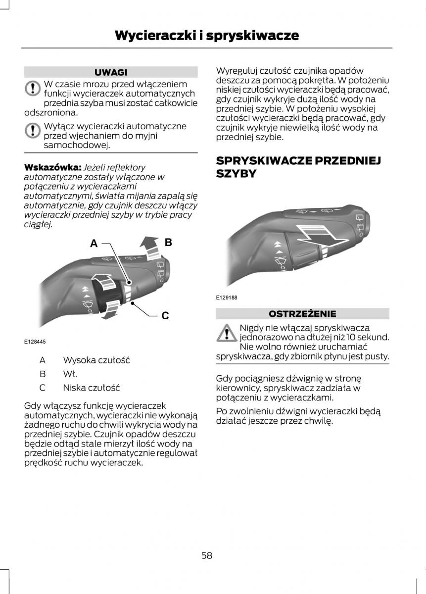 Ford C Max II 2 instrukcja obslugi / page 60