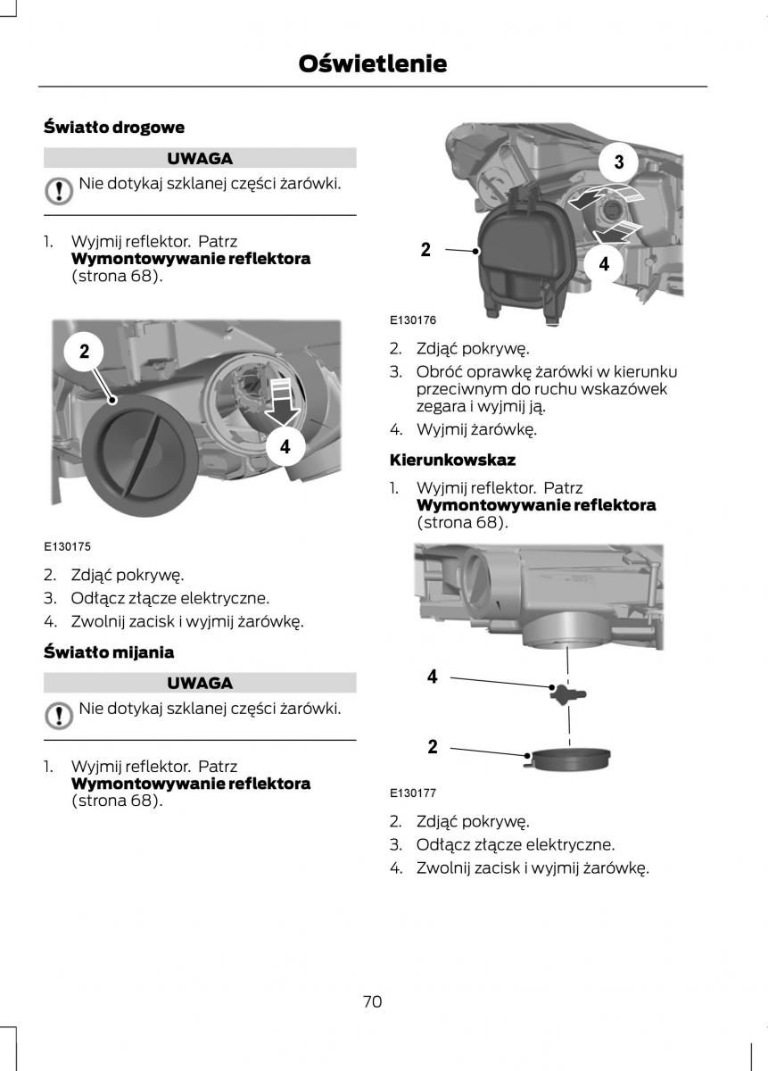 Ford C Max II 2 instrukcja obslugi / page 72