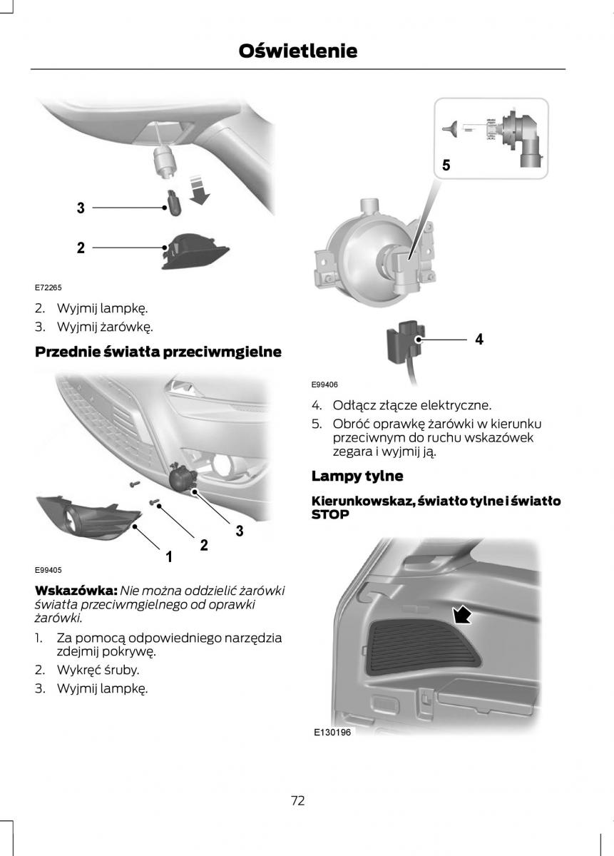 Ford C Max II 2 instrukcja obslugi / page 74