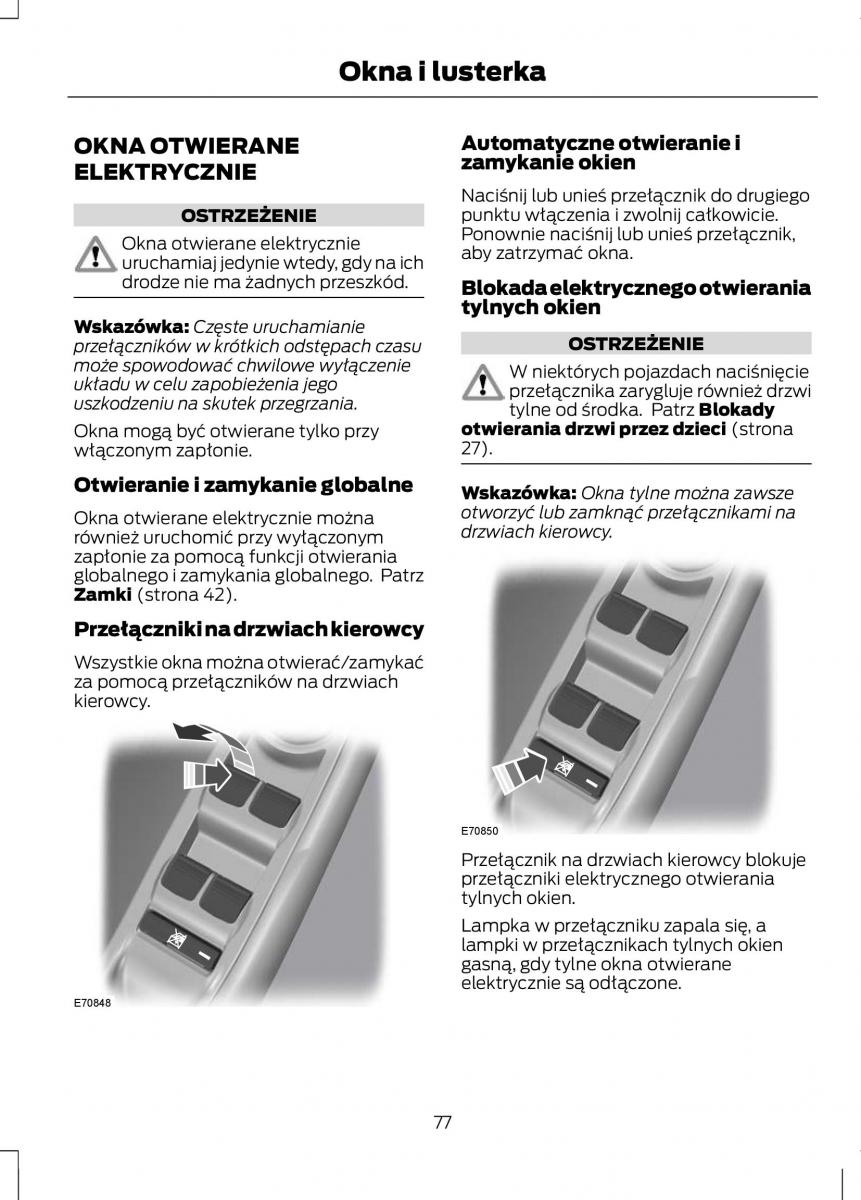 Ford C Max II 2 instrukcja obslugi / page 79