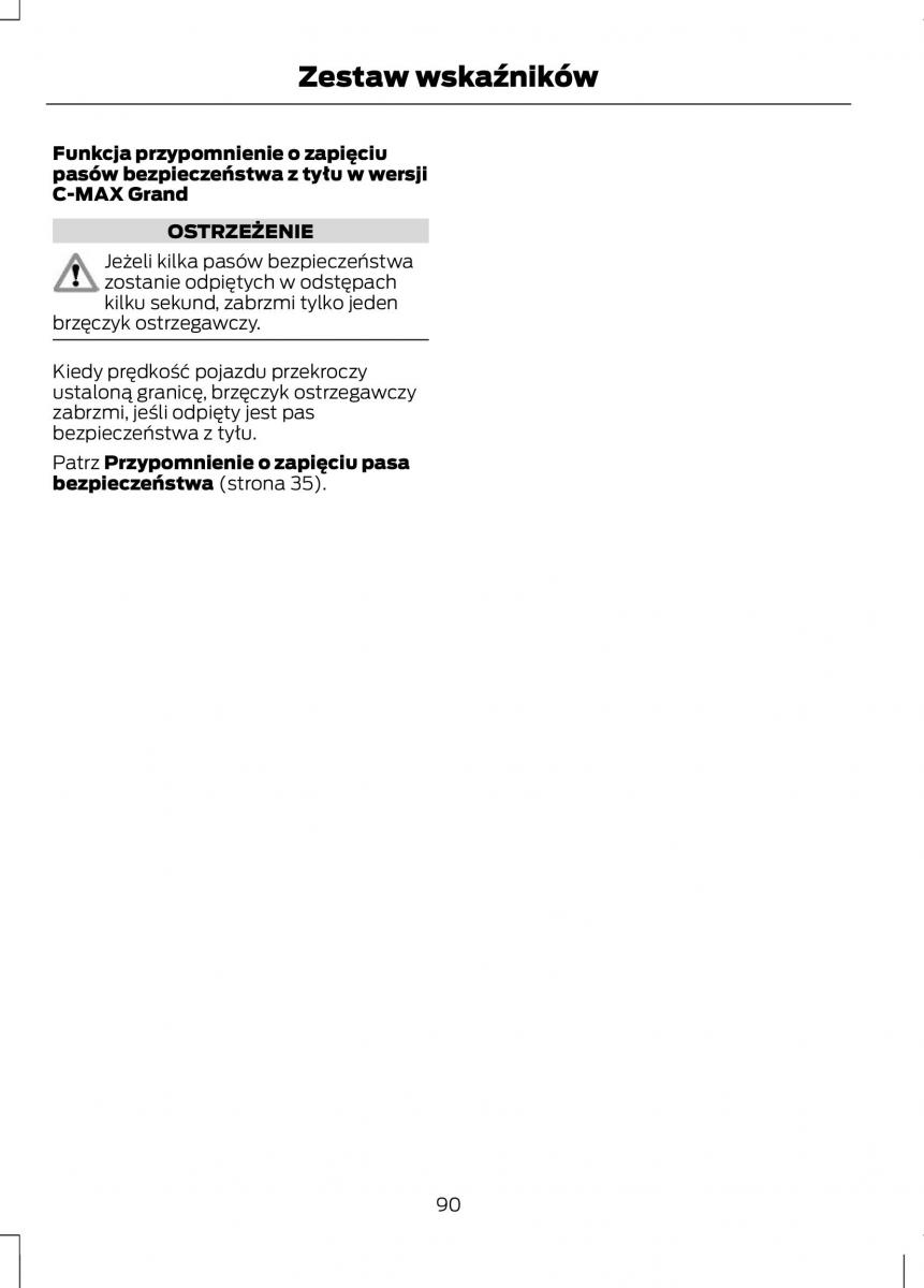 Ford C Max II 2 instrukcja obslugi / page 92