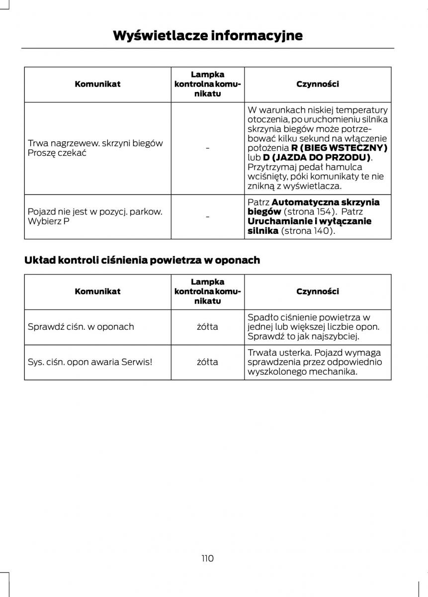 Ford C Max II 2 instrukcja obslugi / page 112