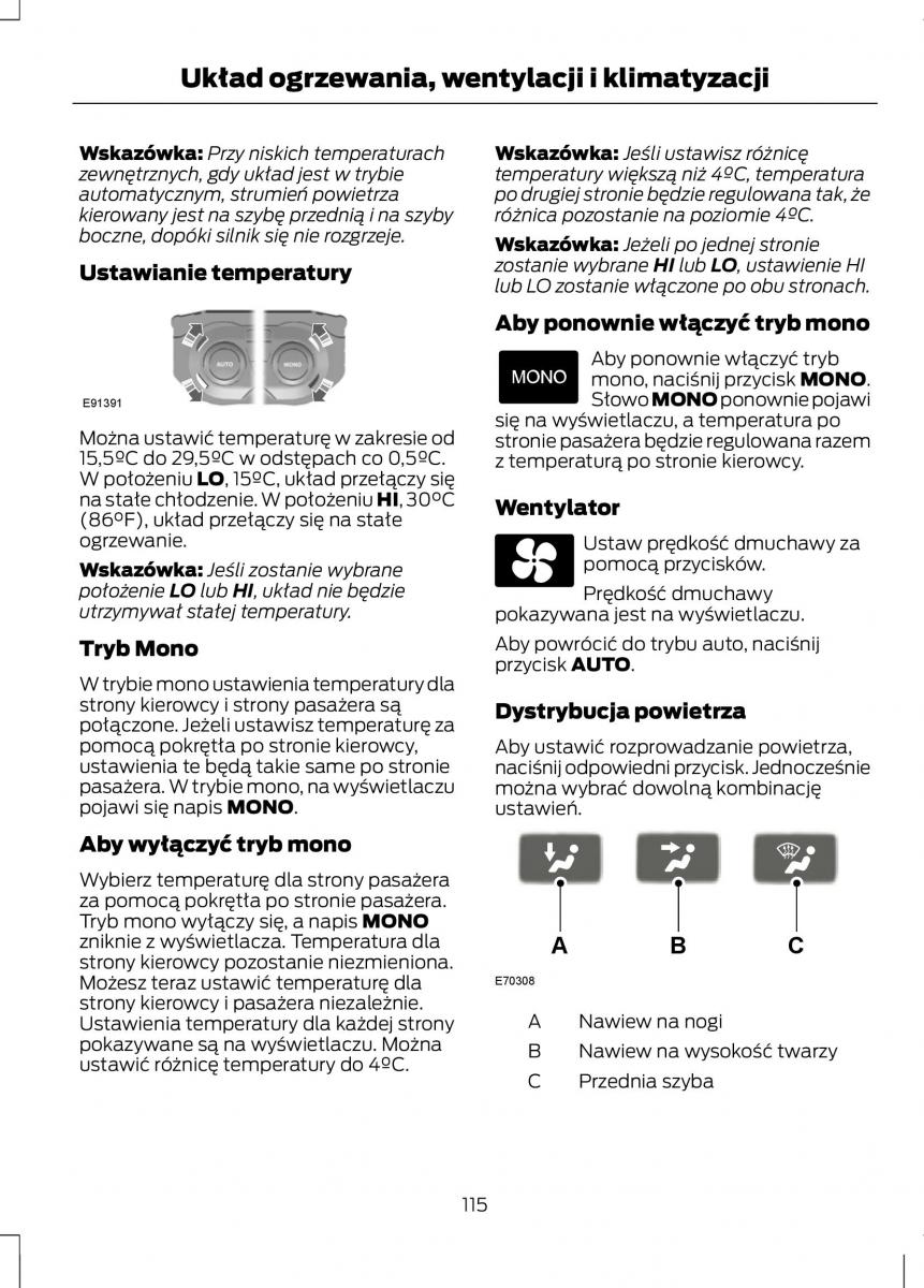 Ford C Max II 2 instrukcja obslugi / page 117