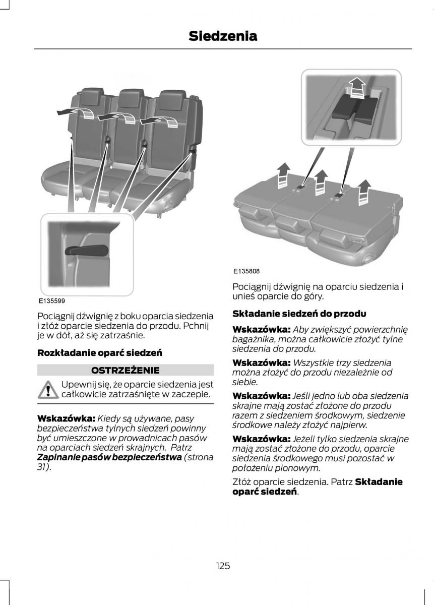 Ford C Max II 2 instrukcja obslugi / page 127