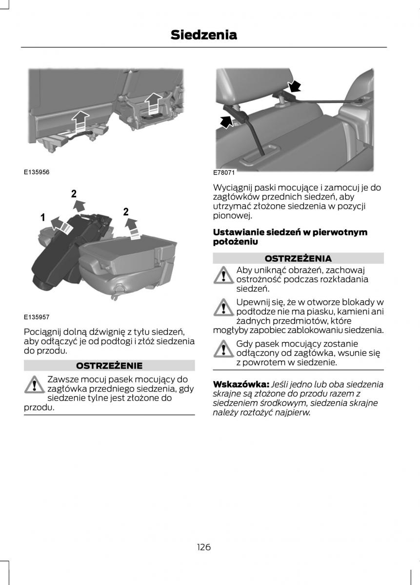 Ford C Max II 2 instrukcja obslugi / page 128