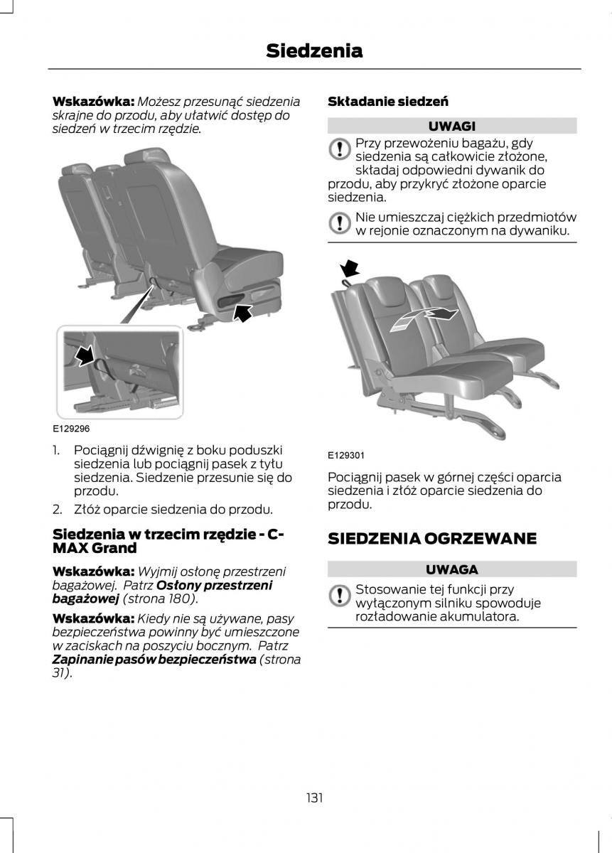 Ford C Max II 2 instrukcja obslugi / page 133