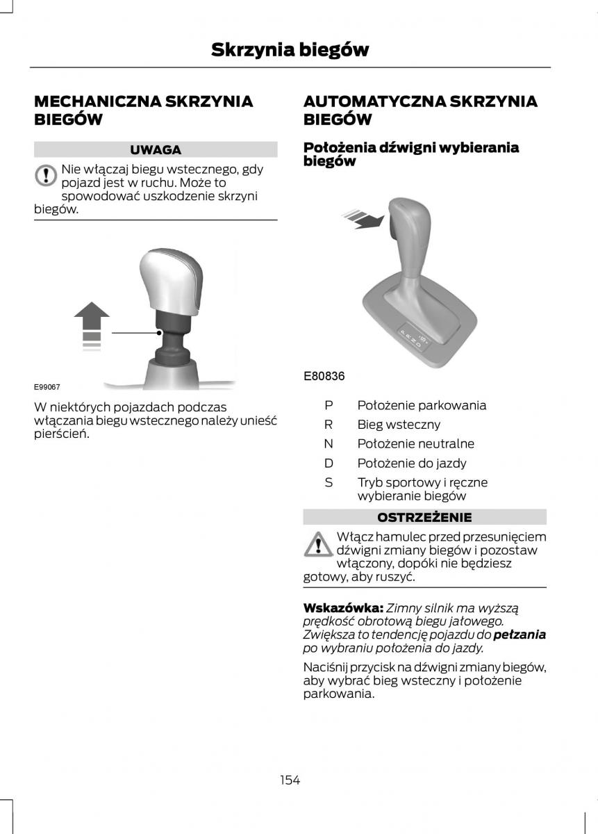 Ford C Max II 2 instrukcja obslugi / page 156