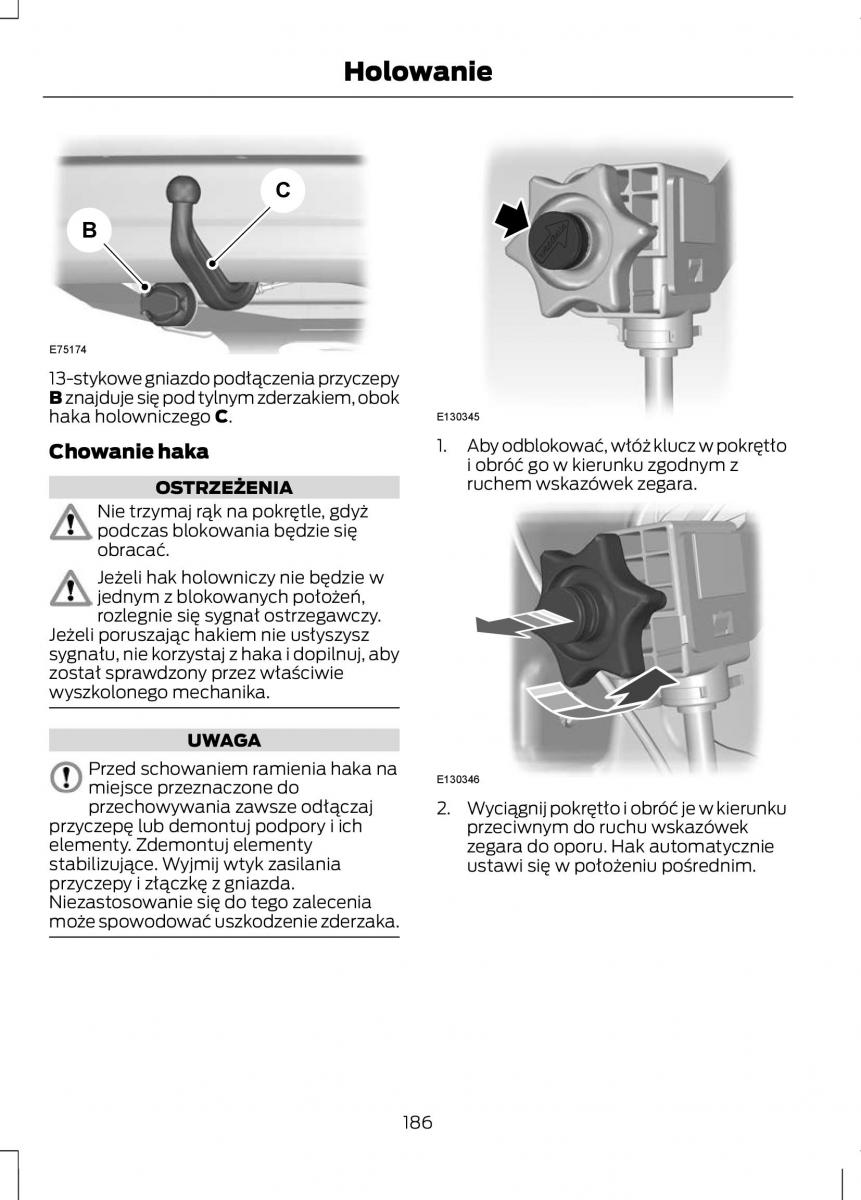 Ford C Max II 2 instrukcja obslugi / page 188