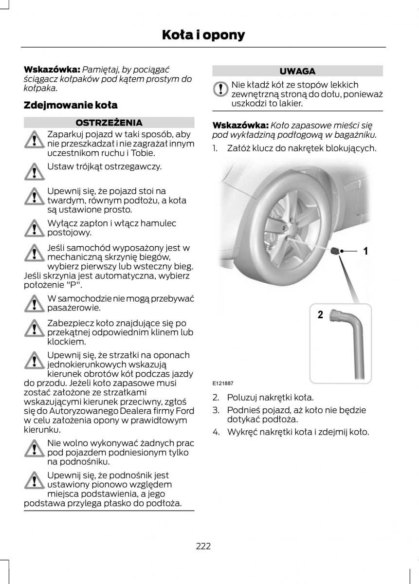 Ford C Max II 2 instrukcja obslugi / page 224