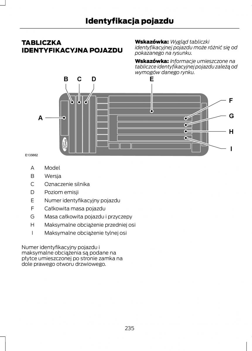 Ford C Max II 2 instrukcja obslugi / page 237