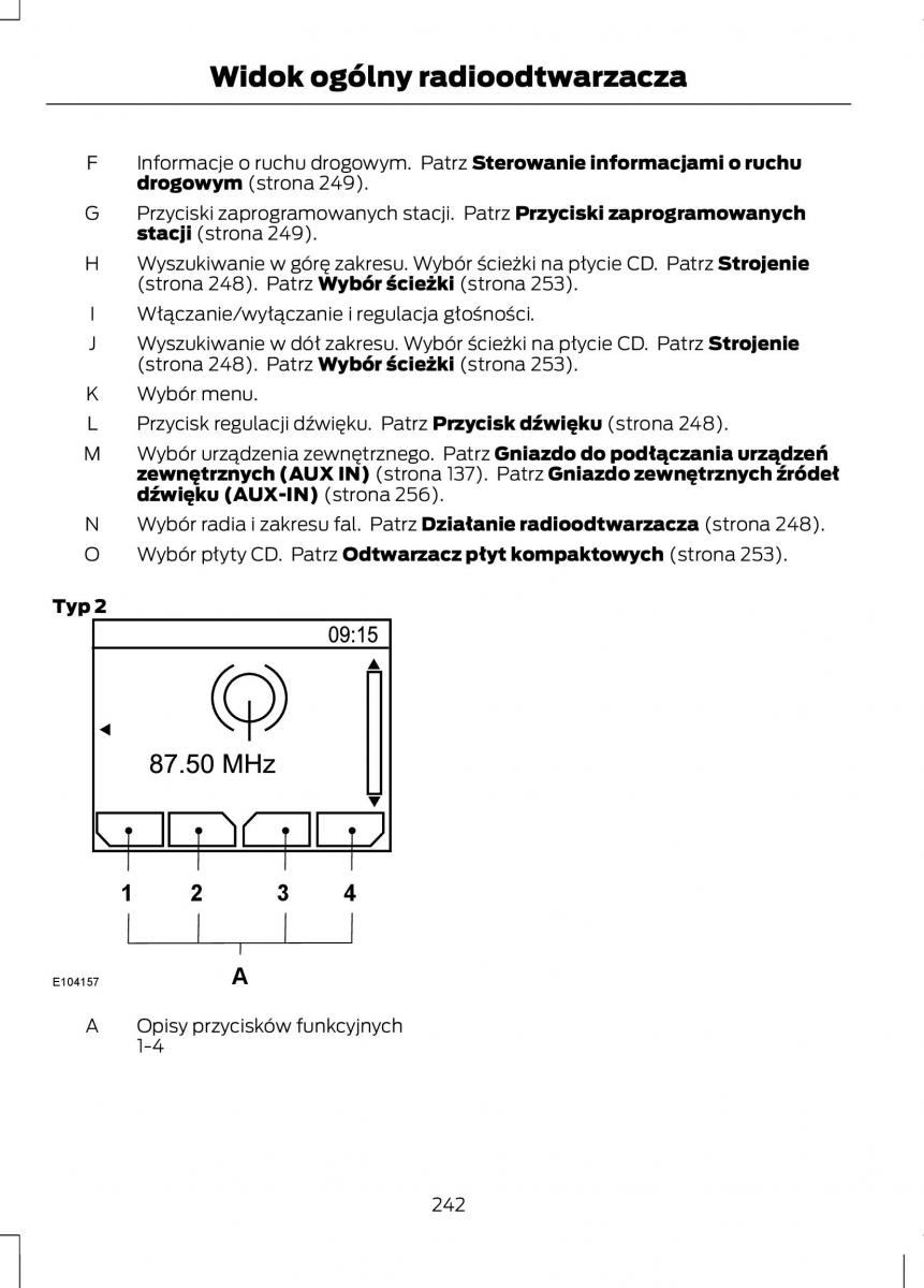 Ford C Max II 2 instrukcja obslugi / page 244