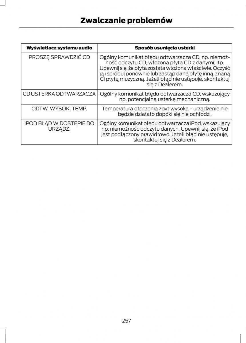 Ford C Max II 2 instrukcja obslugi / page 259