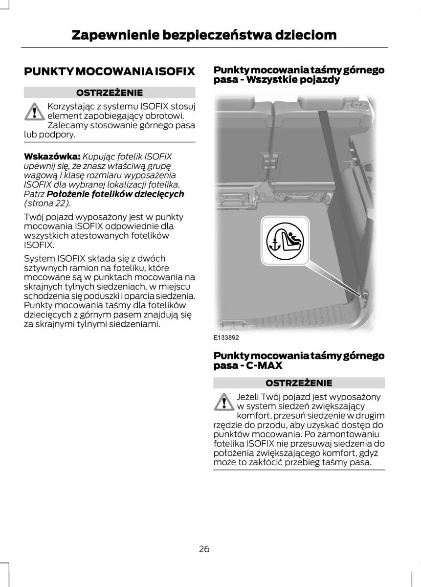 Ford C Max II 2 instrukcja obslugi / page 28