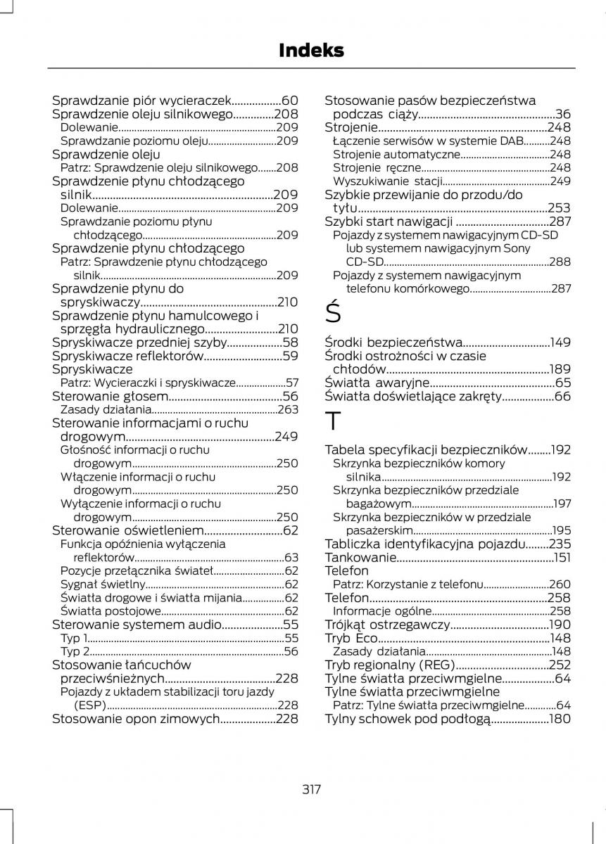 Ford C Max II 2 instrukcja obslugi / page 319