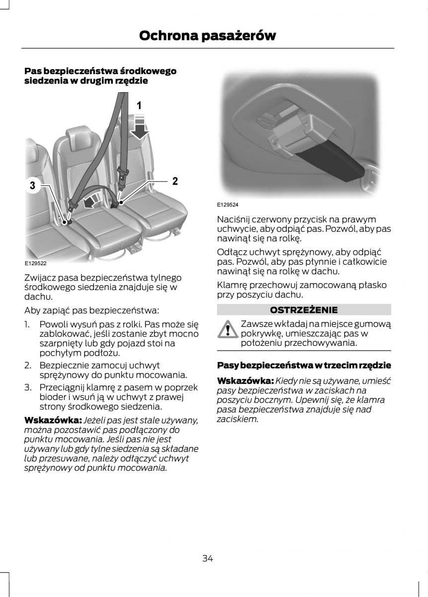 Ford C Max II 2 instrukcja obslugi / page 36