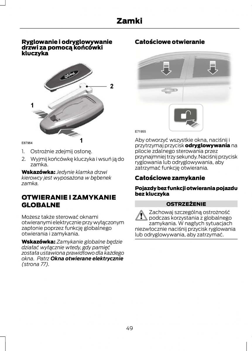 Ford C Max II 2 instrukcja obslugi / page 51