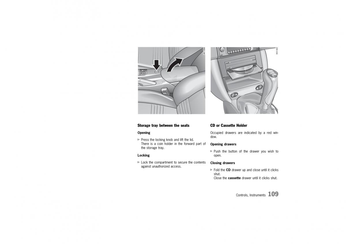 Porsche 911 996 owners manual / page 109