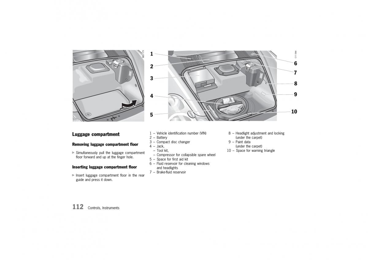 Porsche 911 996 owners manual / page 112