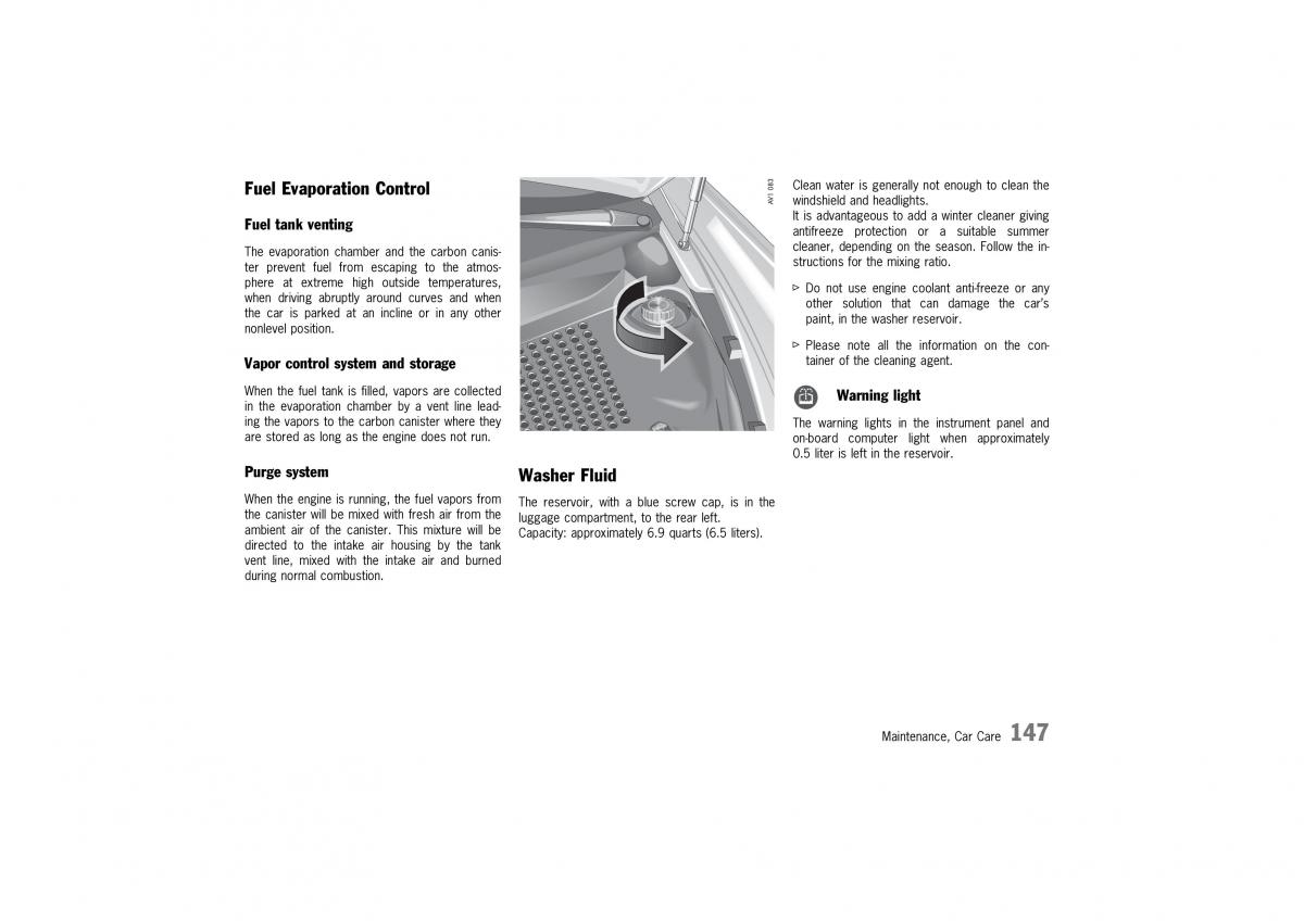 Porsche 911 996 owners manual / page 147